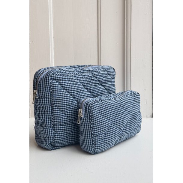 Boii - Simba Small Toilet Bag - Mini Blue Check