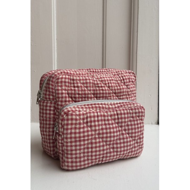 Boii - Simba Large Toilet Bag - Red Check