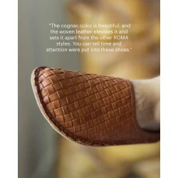 VIBAe - Wovan Leather sandaler - Cognac brown