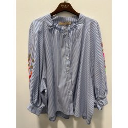 Marta - Aleta Shirt - Blue Denim Stripe - Onesize