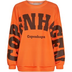 Marta - Hibiscus sweatshirt - Orange/ Moro