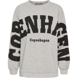 Marta - Hibiscus Sweatshirt - Grey/Black