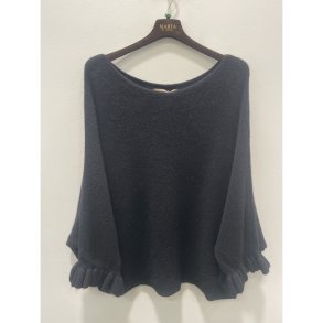 Marta - Elderflower Strik - Black - Onesize