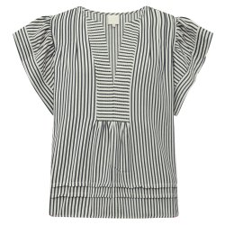 Gossia - Minka Bluse - Creme Navy Stripes