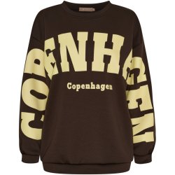 Marta - Hibiscus Sweatshirt - Brown/Yellow