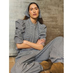 Gossia - Annsofi bluse - Black checks