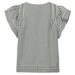 Gossia - Minka Bluse - Creme Navy Stripes