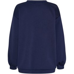 Marta - Hibiscus Sweatshirt - Navy/Sky