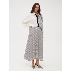 Gossia - Clorie Nederdel - Navy Creme Stripes
