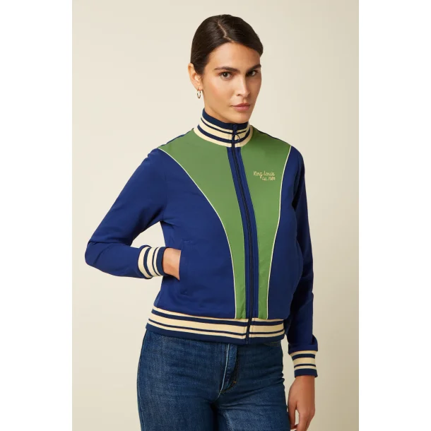 King Louie - Colorblock Coljack Daytona Sweat - Beacon Blue