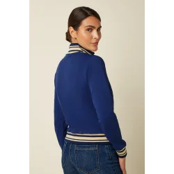 King Louie - Colorblock Coljack Daytona Sweat - Beacon Blue