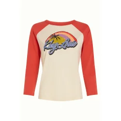 King Louie - Raglan T-shirt Placement Print - Summer Fig