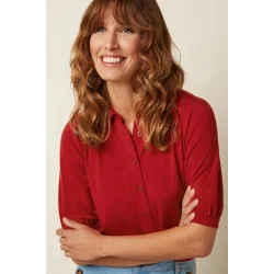 King Louie - Carina Blouse Tulum - Chilli Red