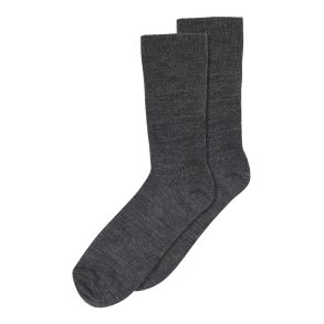 MP - Fine Wool Rib Strmper - Dark Grey Melange