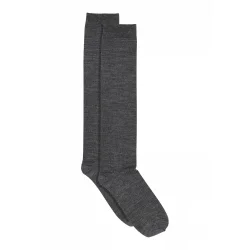 MP - Wool/cotton knstrmper - Dark Grey Melnage 