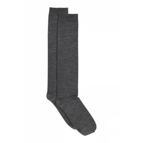 MP - Wool/cotton knstrmper - Dark Grey Melnage 