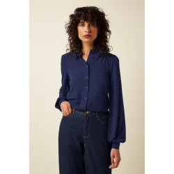 King Louie - Carina Blouse Tulum - Ink Blue
