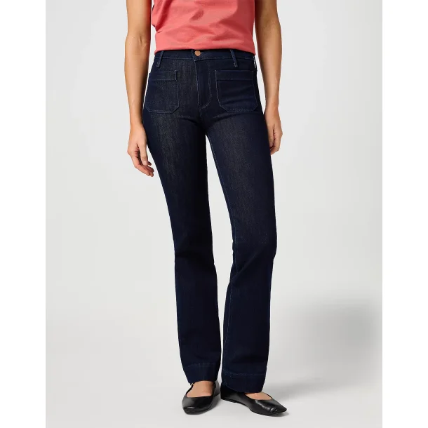 Wrangler - Flare Jeans - Soft Moonlight