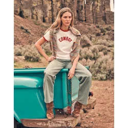 Wrangler - Ringer T-shirt - Worn White