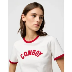 Wrangler - Ringer T-shirt - Worn White