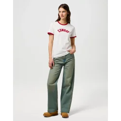 Wrangler - Ringer T-shirt - Worn White