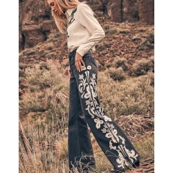 Wrangler - 70s Flare Jeans - Dark navy