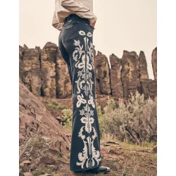 Wrangler - 70s Flare Jeans - Dark navy