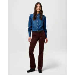 Wrangler - Flare Jeans - Mahogany