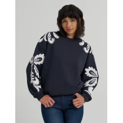Wrangler - Applique Sweatshirt - Dark Navy