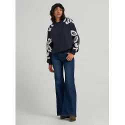 Wrangler - Applique Sweatshirt - Dark Navy