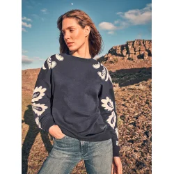 Wrangler - Applique Sweatshirt - Dark Navy