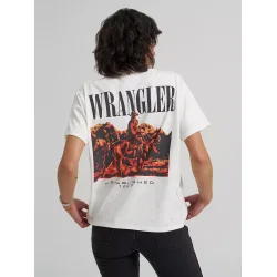 Wrangler - Graphic T-shirt - Worn White