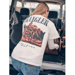 Wrangler - Graphic T-shirt - Worn White
