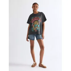 Wrangler - Girlfriend tee - Faded black