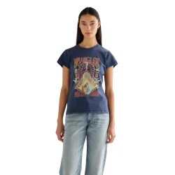 Wrangler - Shrunken band tee - Navy