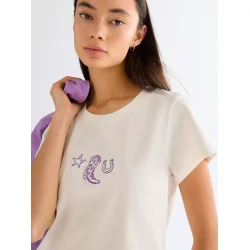 Wrangler - Baby tee - Worn white