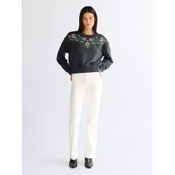 Wrangler - Embroidered sweat - Faded Black