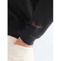 Wrangler - Embroidered sweat - Faded Black