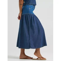 Wrangler - Basque waist skirt - Lone rider