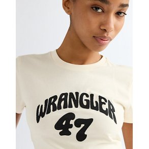 Wrangler - Shrunken Band T-shirt - Egret
