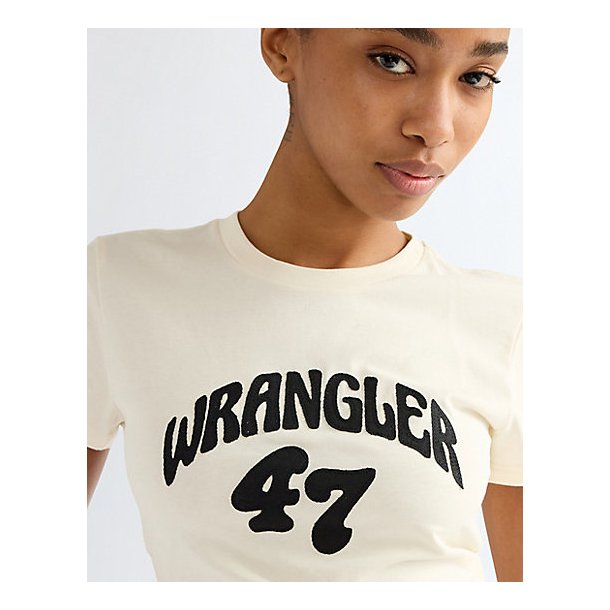 Wrangler - Shrunken Band T-shirt - Egret