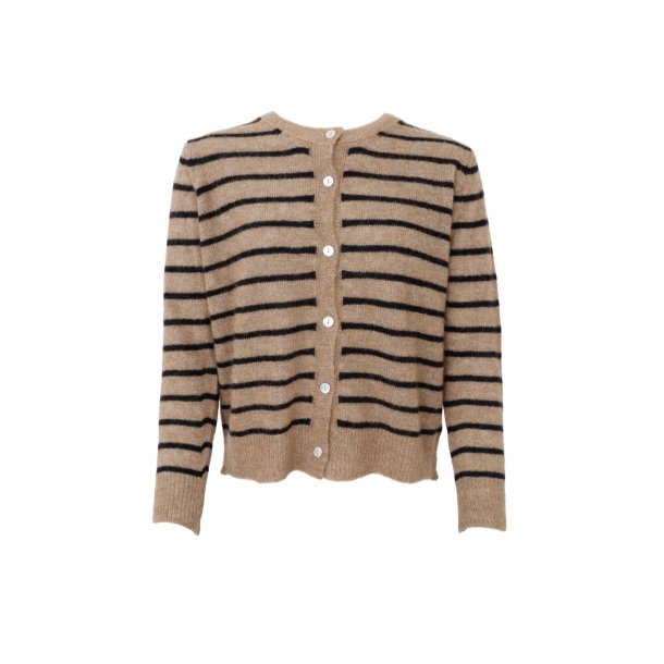 Black Colour - Dell strik cardigan - Taupe