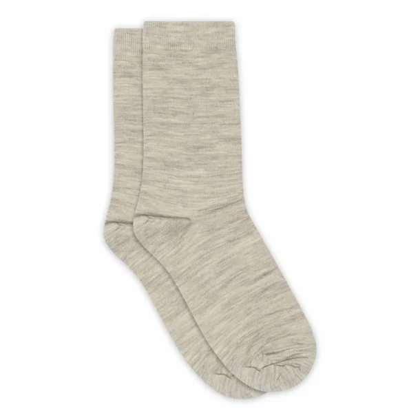 MP Denmark - Fine Wool Strmper - Light Brown Melange