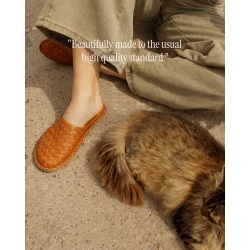 VIBAe - Wovan Leather sandaler - Cognac brown