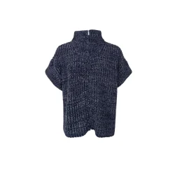 Black Colour - Drew Zipper Strik Vest - Navy - Onesize