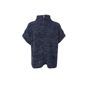 Black Colour - Drew Zipper Strik Vest - Navy - Onesize