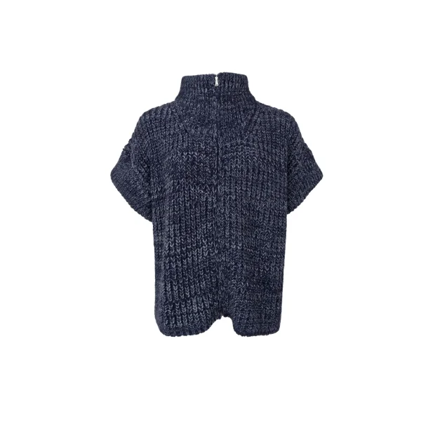 Black Colour - Drew Zipper Strik Vest - Navy - Onesize