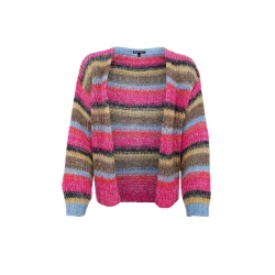 Black Colour - Milly strik cardigan - Red multi - Onesize