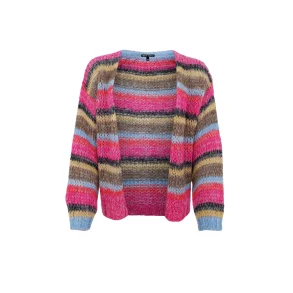 Black Colour - Milly strik cardigan - Red multi - Onesize