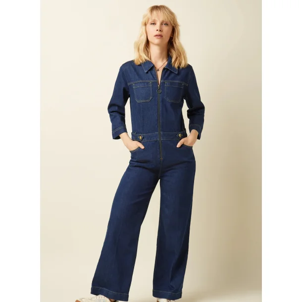 King Louie - Zip Buksedragt Onyx Denim - Deep Blue